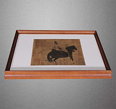 镶黄旗书画装裱配框服务案例